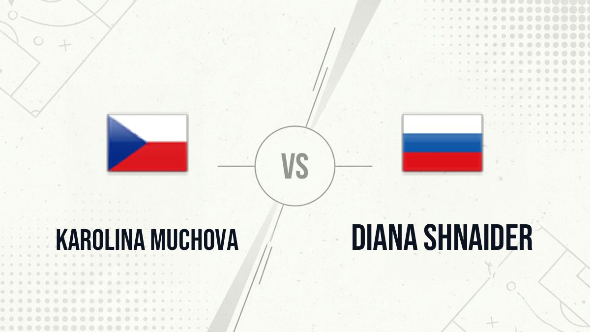 Pronostic Karolina Muchova Diana Shnaider