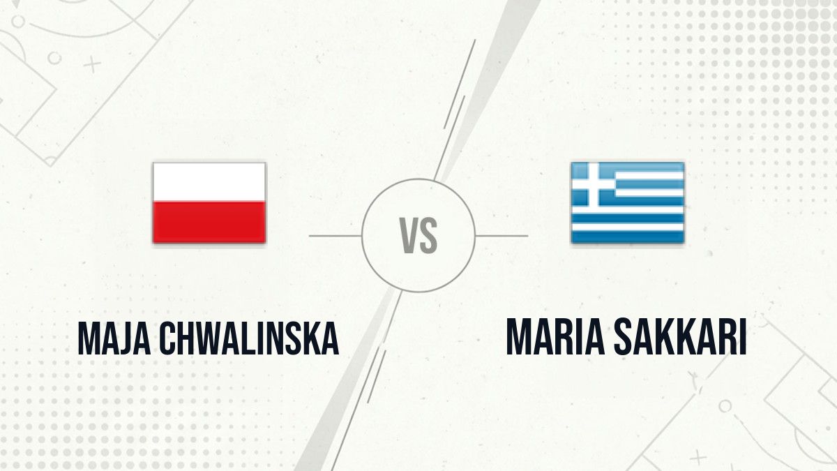 Pronostic Maja Chwalinska Maria Sakkari