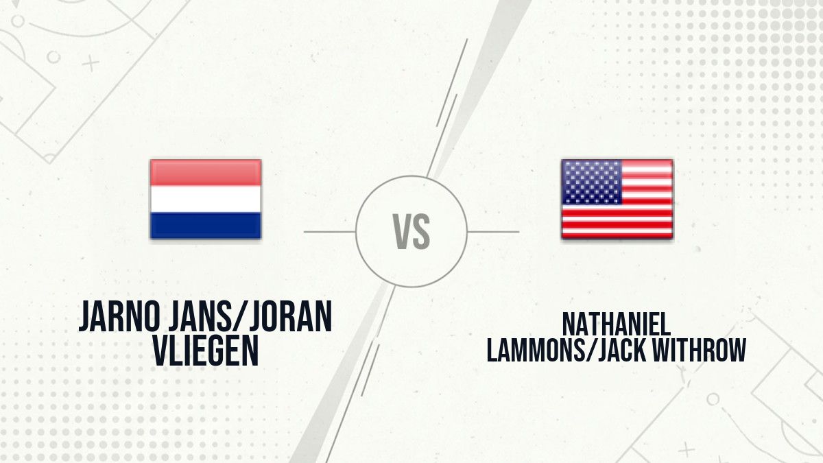 Pronostic Jarno Jans/Joran Vliegen Nathaniel Lammons/Jack Withrow