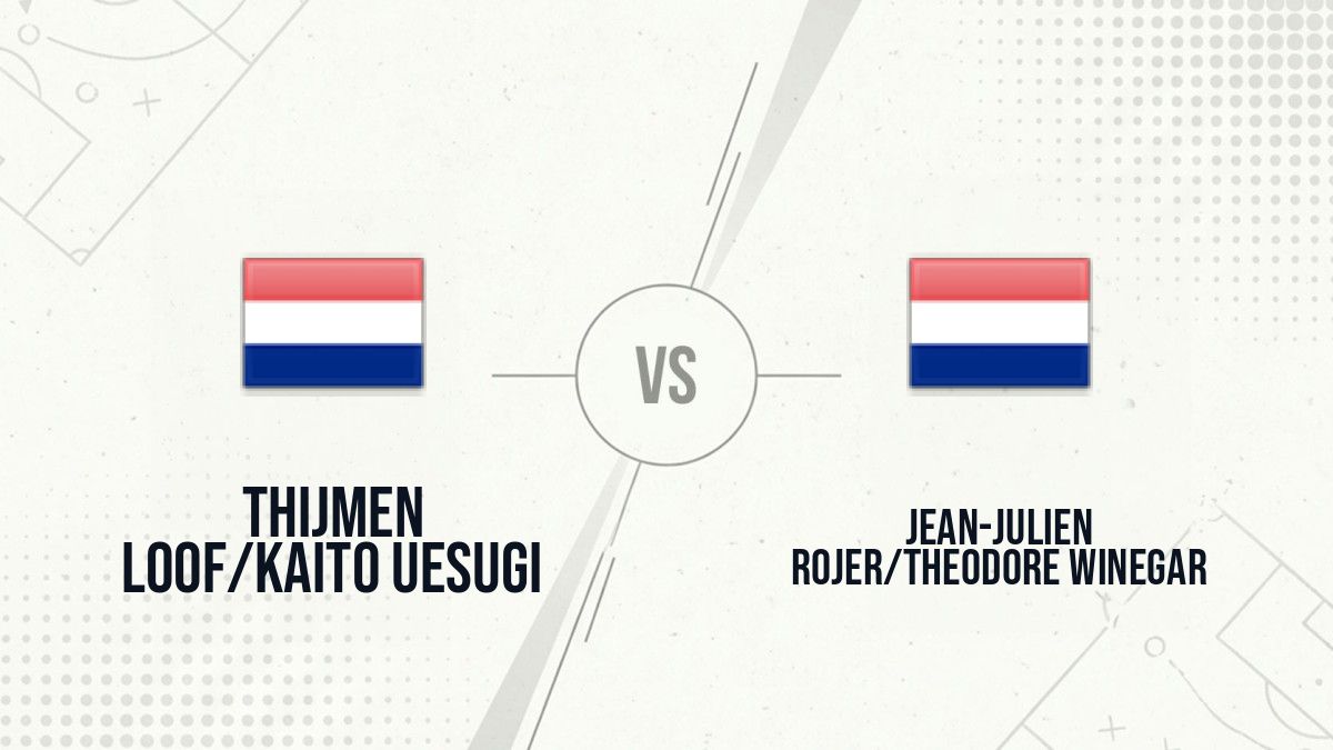 Pronostic Thijmen Loof/Kaito Uesugi Jean-Julien Rojer/Theodore Winegar
