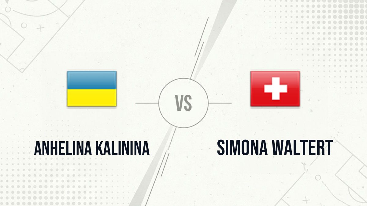 Pronostic Anhelina Kalinina Simona Waltert