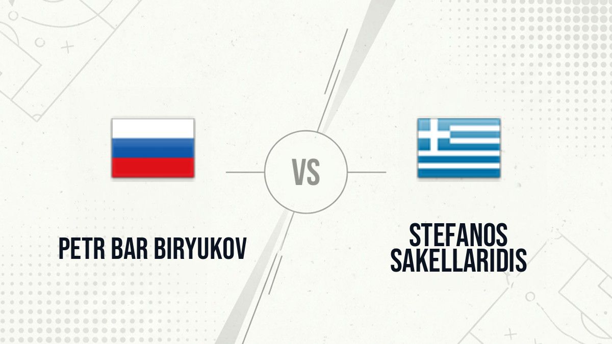 Pronostic Petr Bar Biryukov Stefanos Sakellaridis