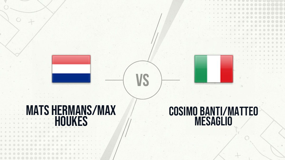 Pronostic Mats Hermans/Max Houkes Cosimo Banti/Matteo Mesaglio