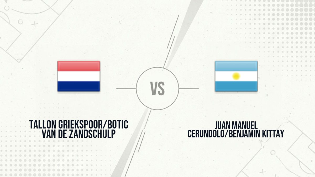 Pronostic Tallon Griekspoor/Botic van de Zandschulp Juan Manuel Cerundolo/Benjamin Kittay
