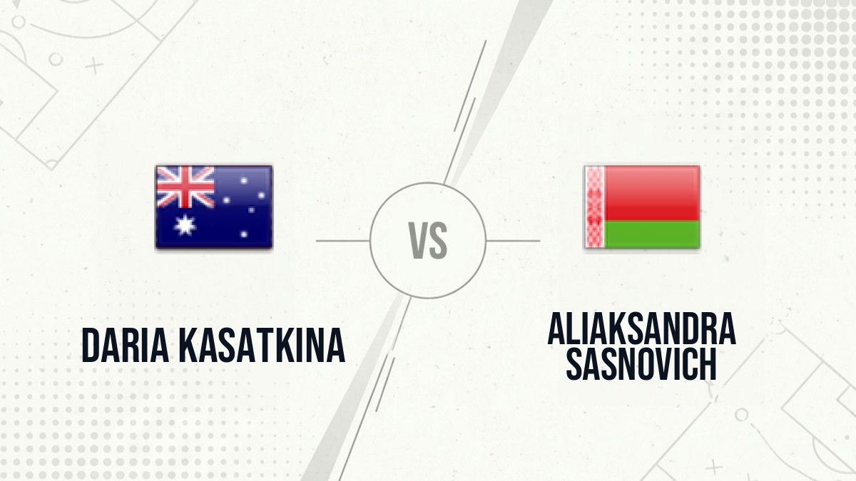Pronostic Daria Kasatkina Aliaksandra Sasnovich
