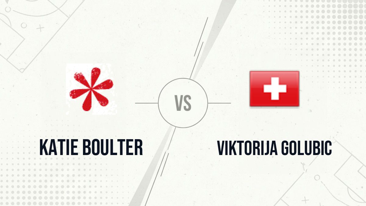 Pronostic Katie Boulter Viktorija Golubic