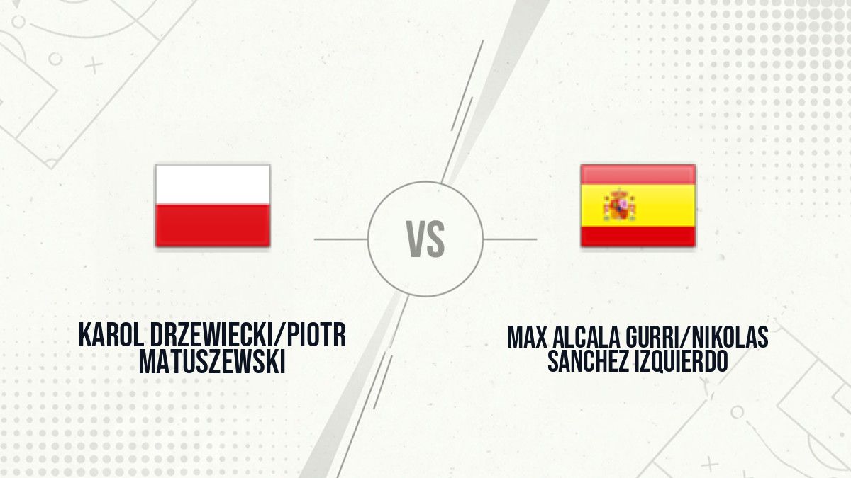 Pronostic Karol Drzewiecki/Piotr Matuszewski Max Alcala Gurri/Nikolas Sanchez Izquierdo