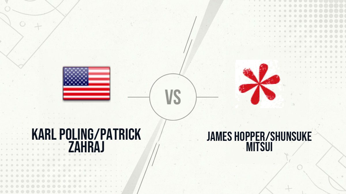 Pronostic Karl Poling/Patrick Zahraj James Hopper/Shunsuke Mitsui