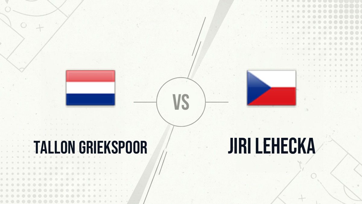 Pronostic Tallon Griekspoor Jiri Lehecka