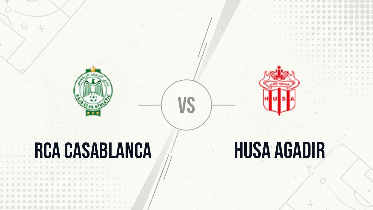 Pronostic RCA Casablanca HUSA Agadir