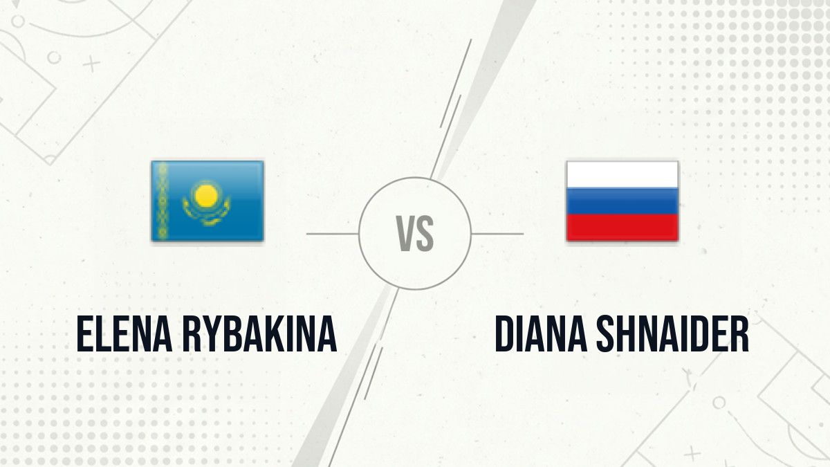 Pronostic Elena Rybakina Diana Shnaider