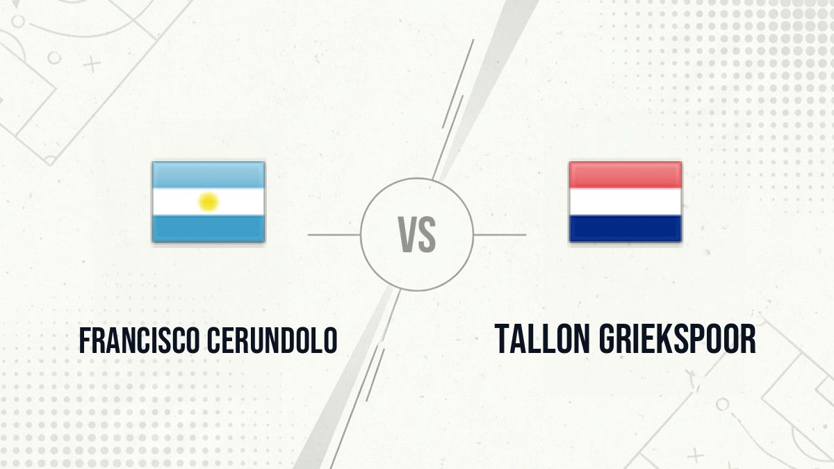 Pronostic Francisco Cerundolo Tallon Griekspoor