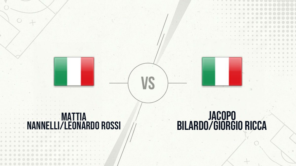 Pronostic Mattia Nannelli/Leonardo Rossi Jacopo Bilardo/Giorgio Ricca