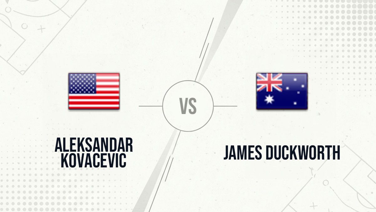 Pronostic Aleksandar Kovacevic James Duckworth