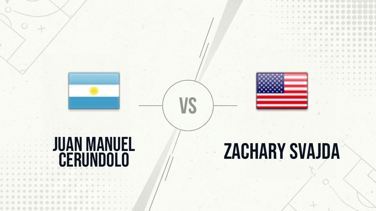Pronostic Juan Manuel Cerundolo Zachary Svajda
