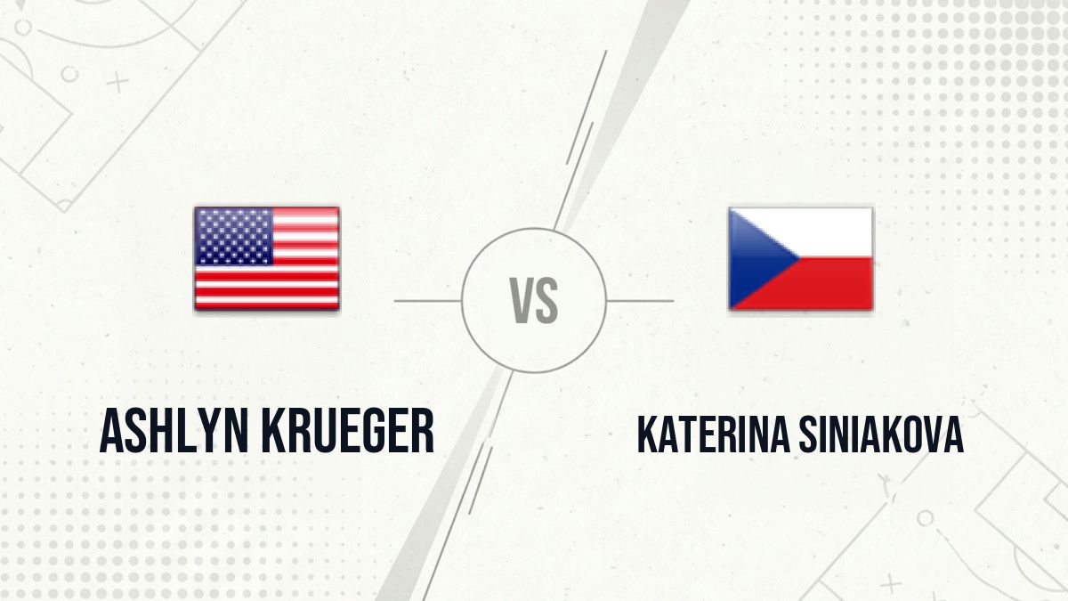 Pronostic Ashlyn Krueger Katerina Siniakova