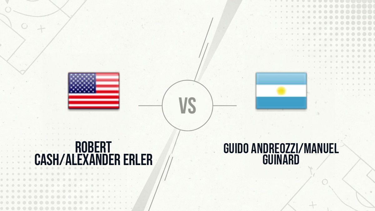 Pronostic Robert Cash/Alexander Erler Guido Andreozzi/Manuel Guinard