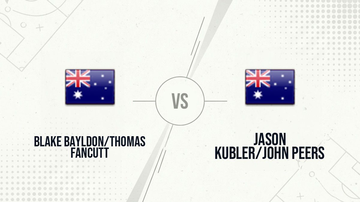 Pronostic Blake Bayldon/Thomas Fancutt Jason Kubler/John Peers