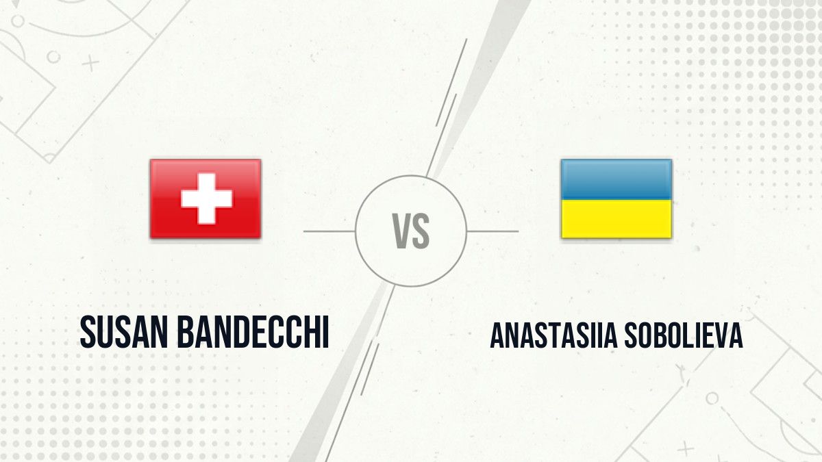 Pronostic Susan Bandecchi Anastasiia Sobolieva
