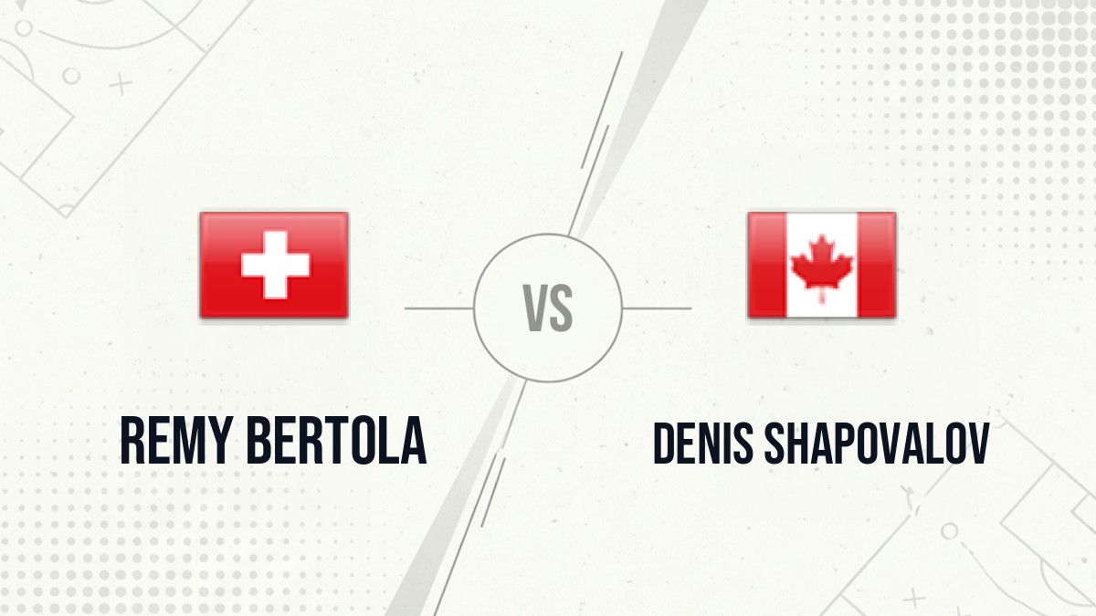 Pronostic Remy Bertola Denis Shapovalov