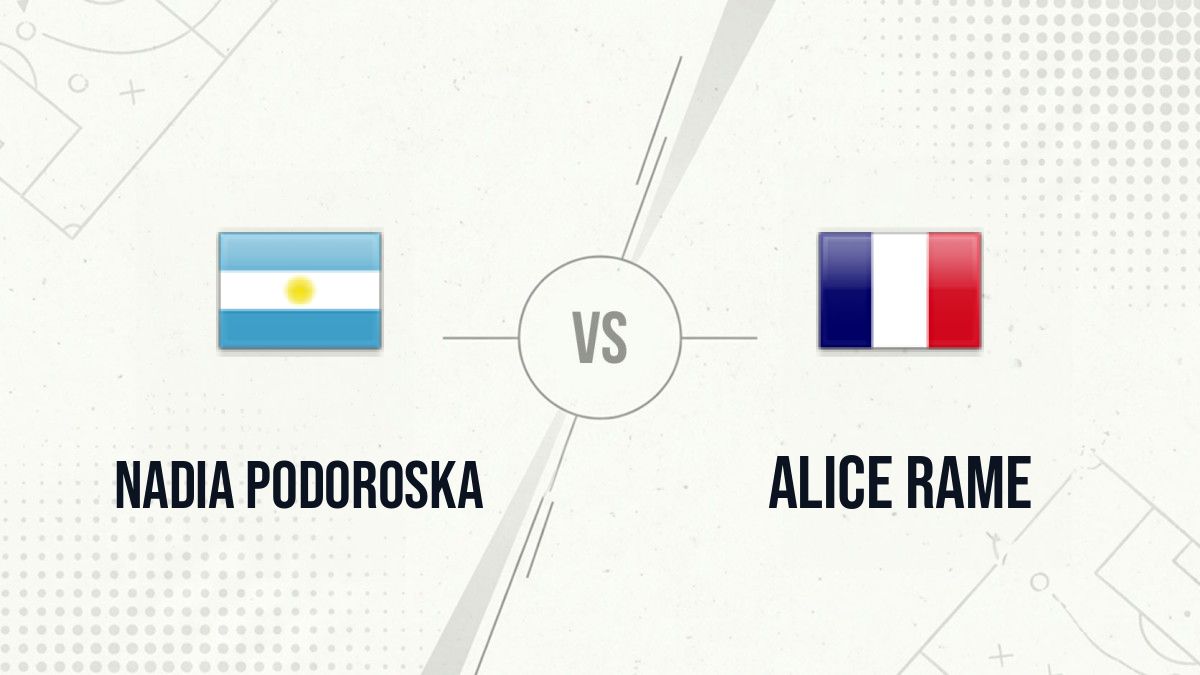 Pronostic Nadia Podoroska Alice Rame