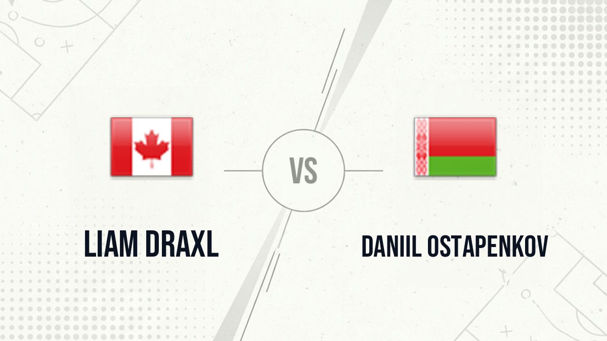 Pronostic Liam Draxl Daniil Ostapenkov