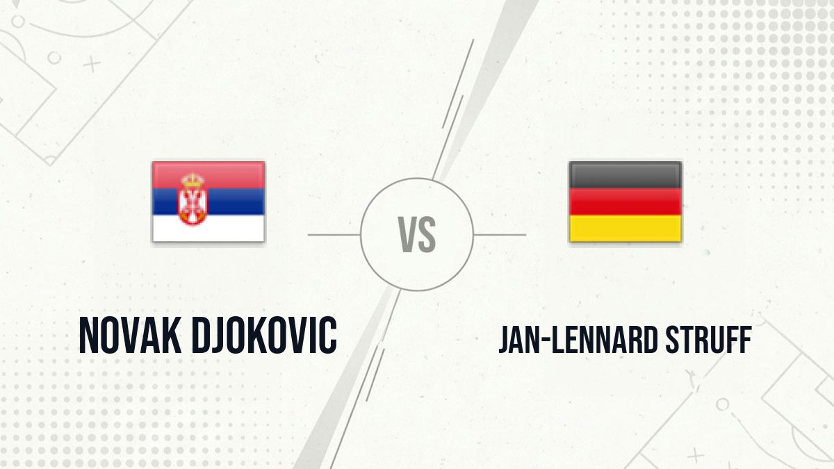 Pronostic Novak Djokovic Jan-Lennard Struff