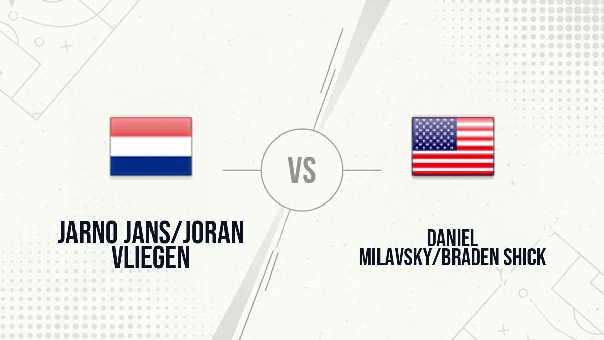 Pronostic Jarno Jans/Joran Vliegen Daniel Milavsky/Braden Shick