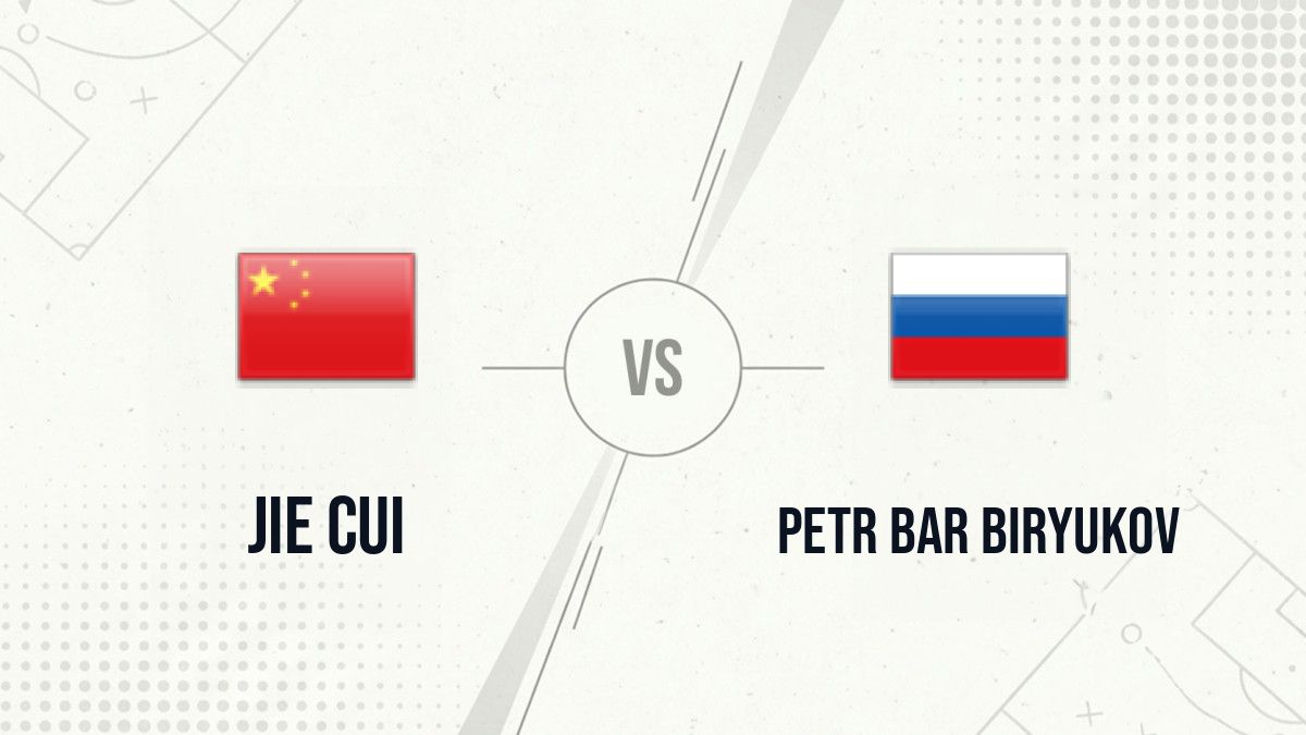 Pronostic Jie Cui Petr Bar Biryukov