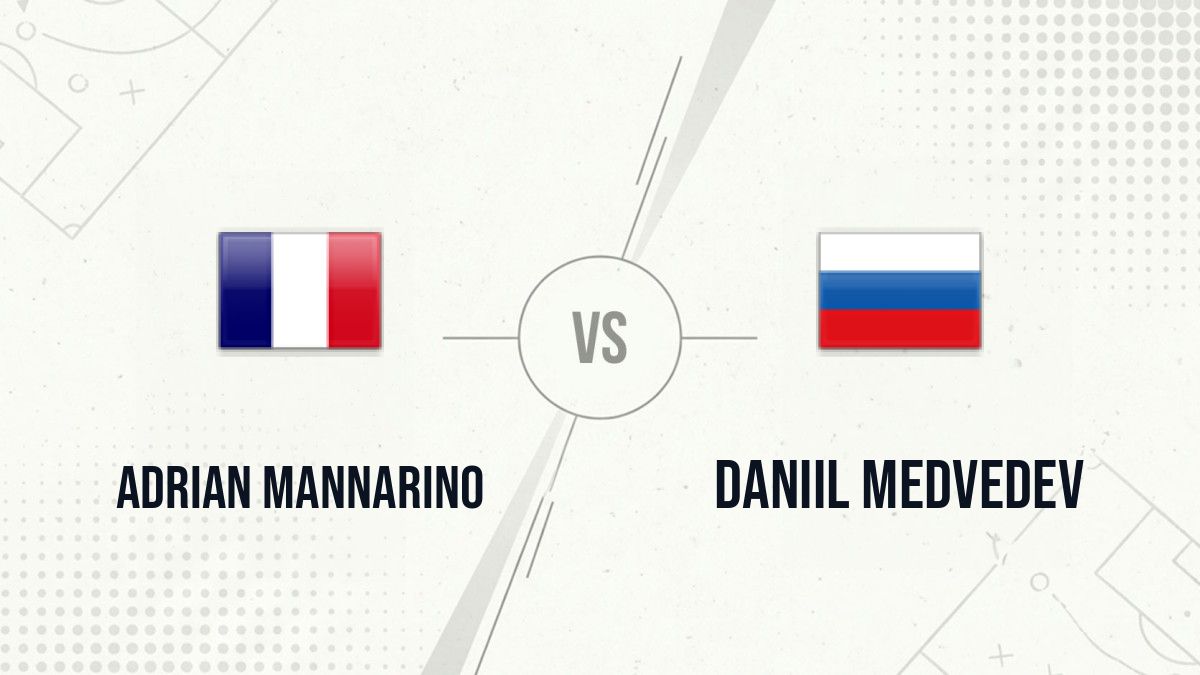 Pronostic Adrian Mannarino Daniil Medvedev