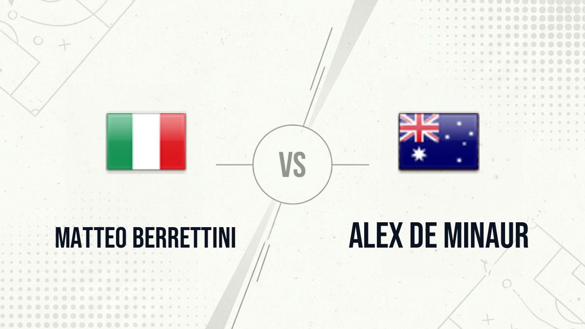 Pronostic Matteo Berrettini Alex de Minaur