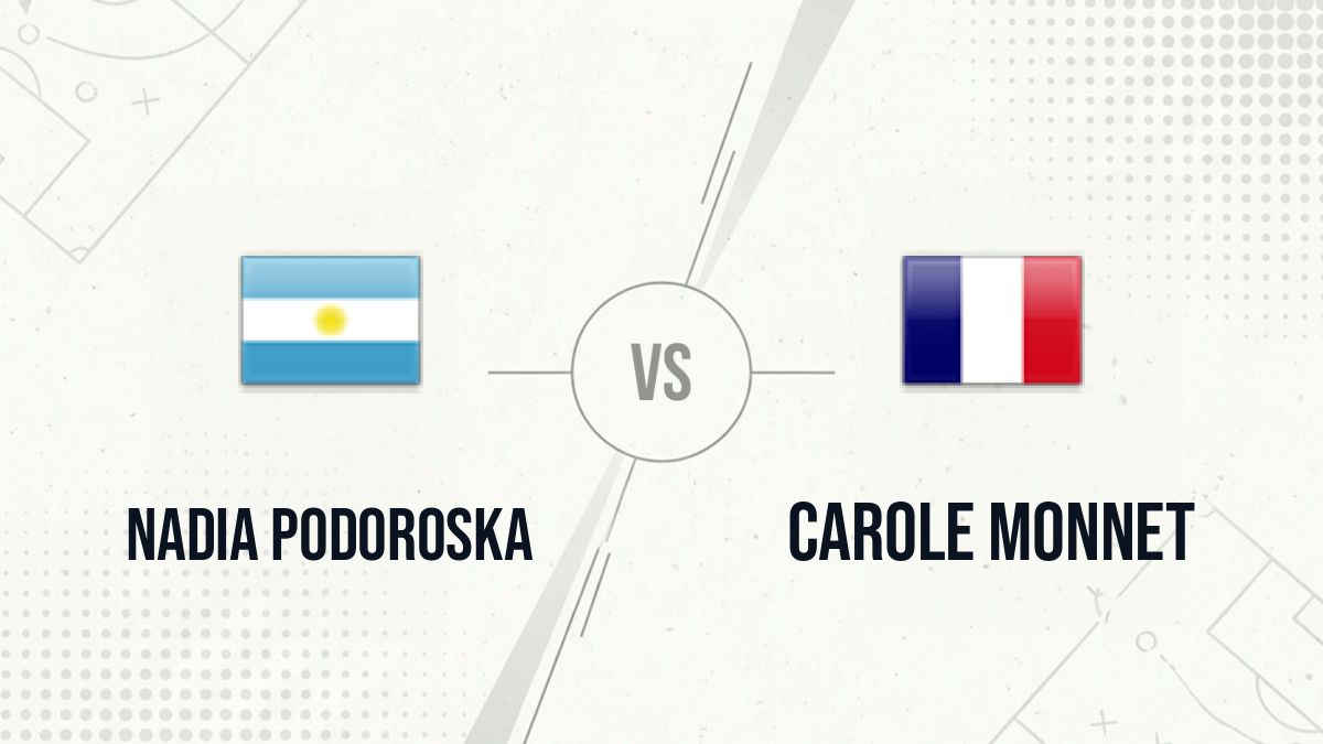 Pronostic Nadia Podoroska Carole Monnet