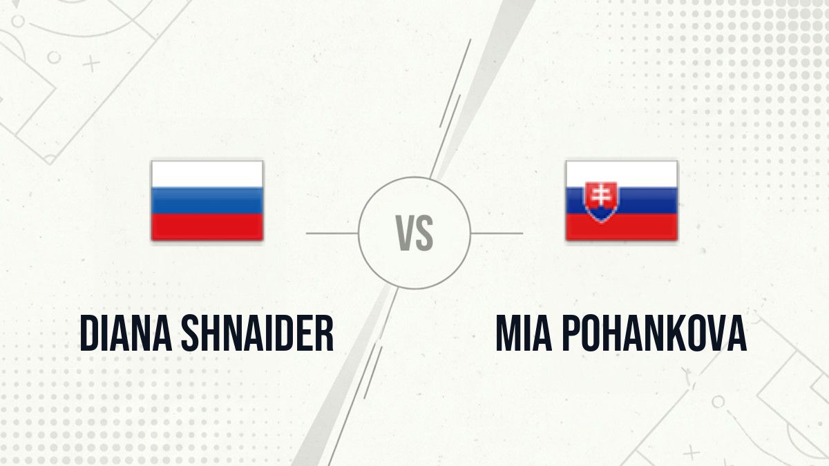 Pronostic Diana Shnaider Mia Pohankova