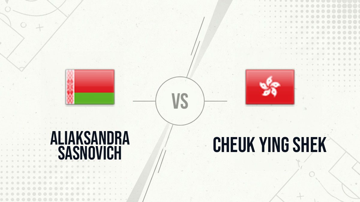 Pronostic Aliaksandra Sasnovich Cheuk Ying Shek