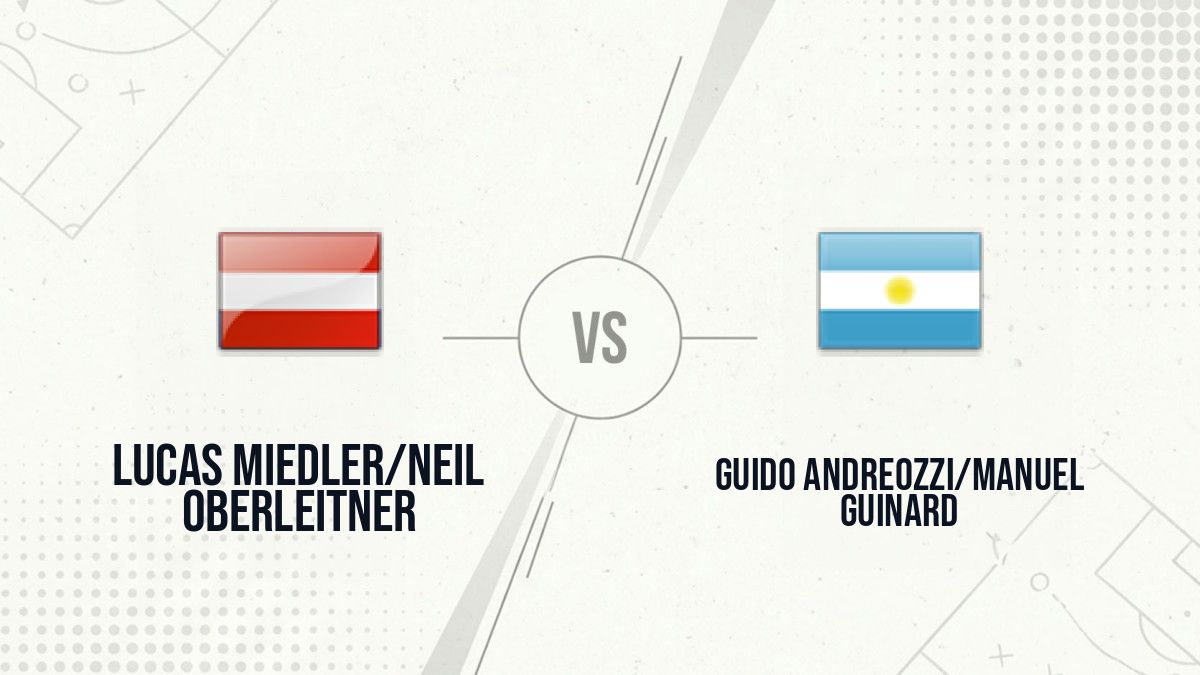 Pronostic Lucas Miedler/Neil Oberleitner Guido Andreozzi/Manuel Guinard