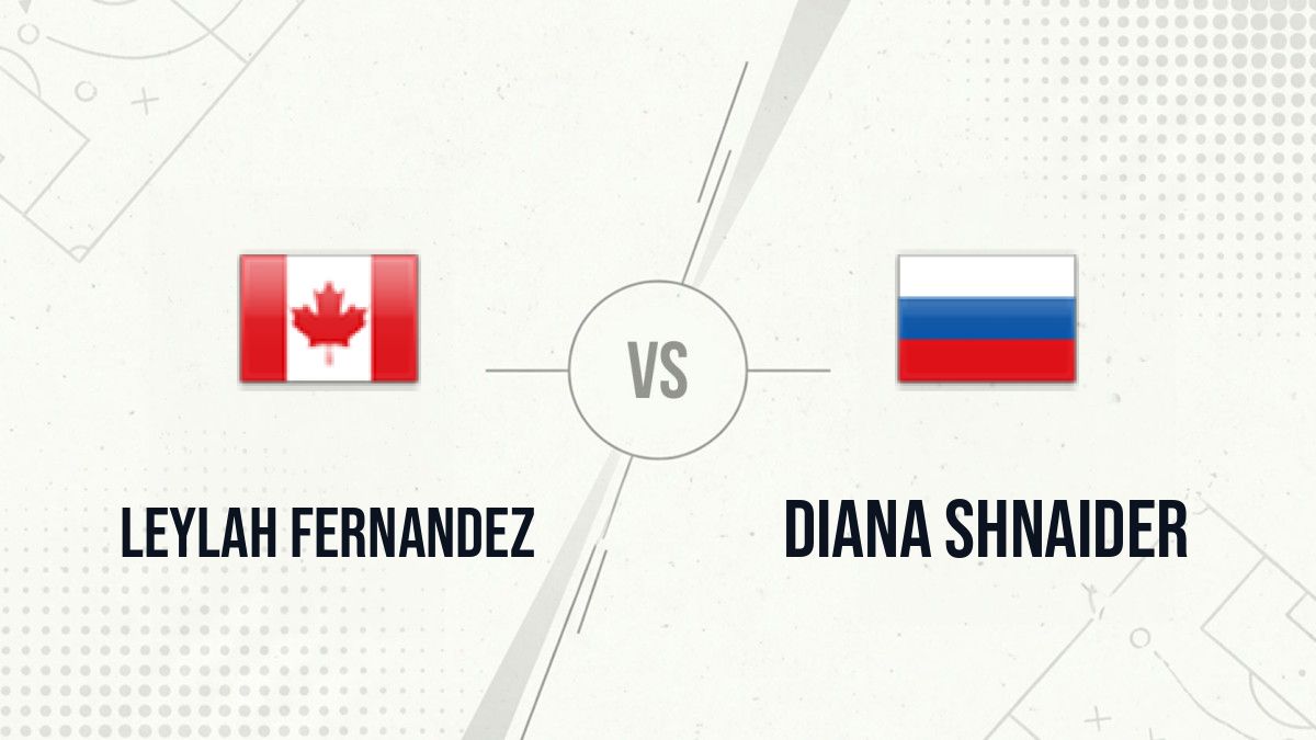 Pronostic Leylah Fernandez Diana Shnaider
