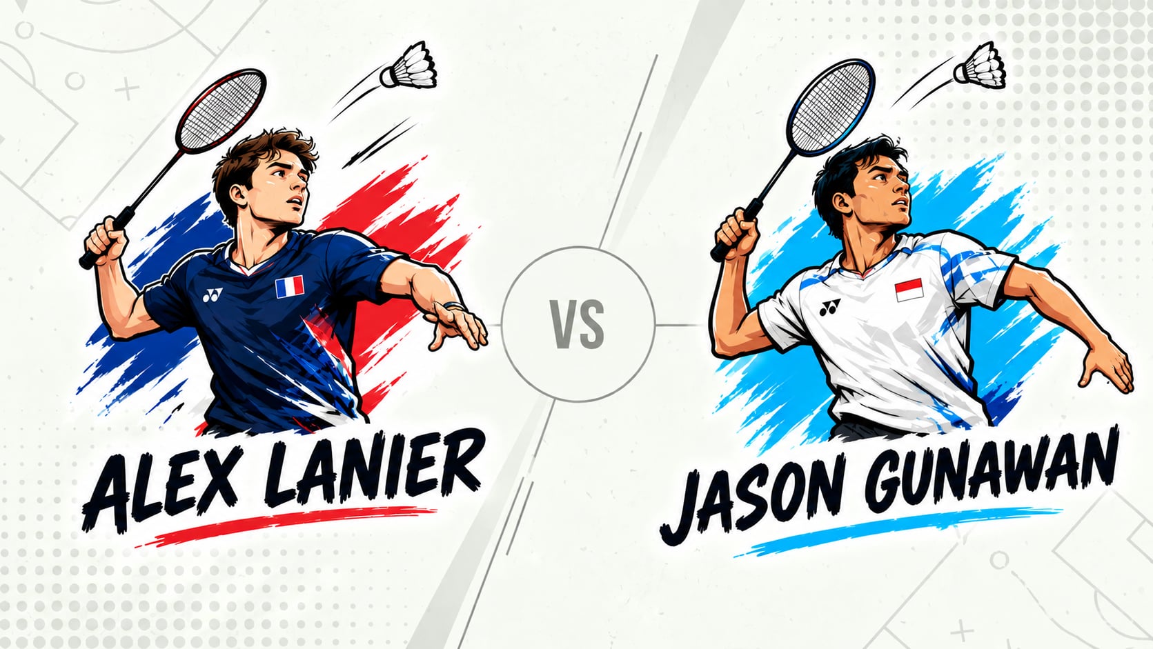Pronostic Alex Lanier Jason Gunawan - Open de France de Badminton - Seizième de finale - 21/10/2026