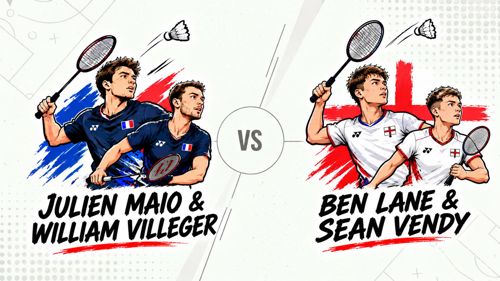 Pronostic Maio/Villeger Lane/Vendy - Open d'Allemagne de Badminton - Demi-finale - 31/10/2026