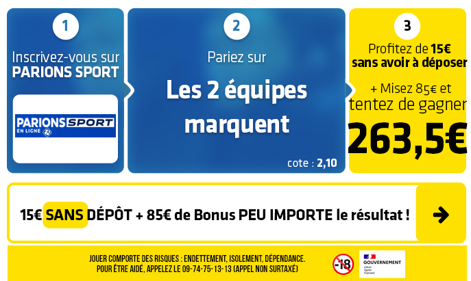 parionssport en ligne 100 euros offerts