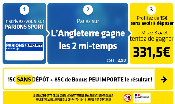 parionssport en ligne 100 euros offerts