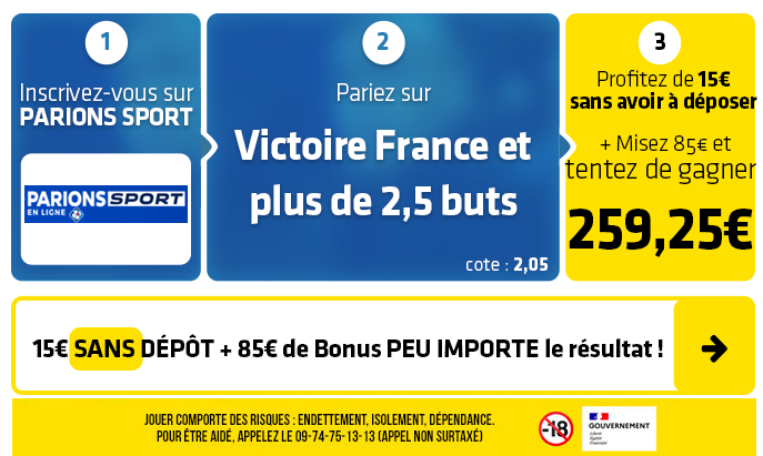 parionssport en ligne 100 euros offerts