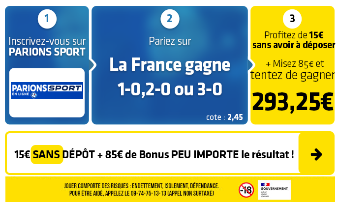 parionssport en ligne 100 euros offerts