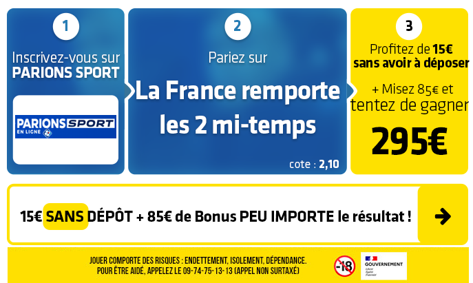 parionssport en ligne 100 euros offerts